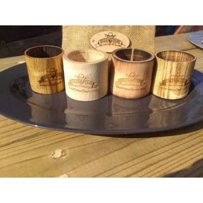 Wooden shot-glass set